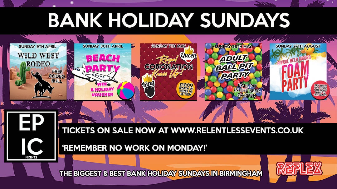 EPIC BANK HOLIDAY ‘ADULT BALL PIT PARTY’ AT REFLEX BIRMINGHAM