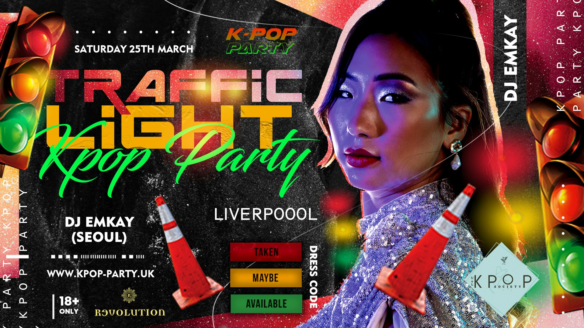K-Pop Traffic Light Party Liverpool – with DJ EMKAY | Saturday 25th March