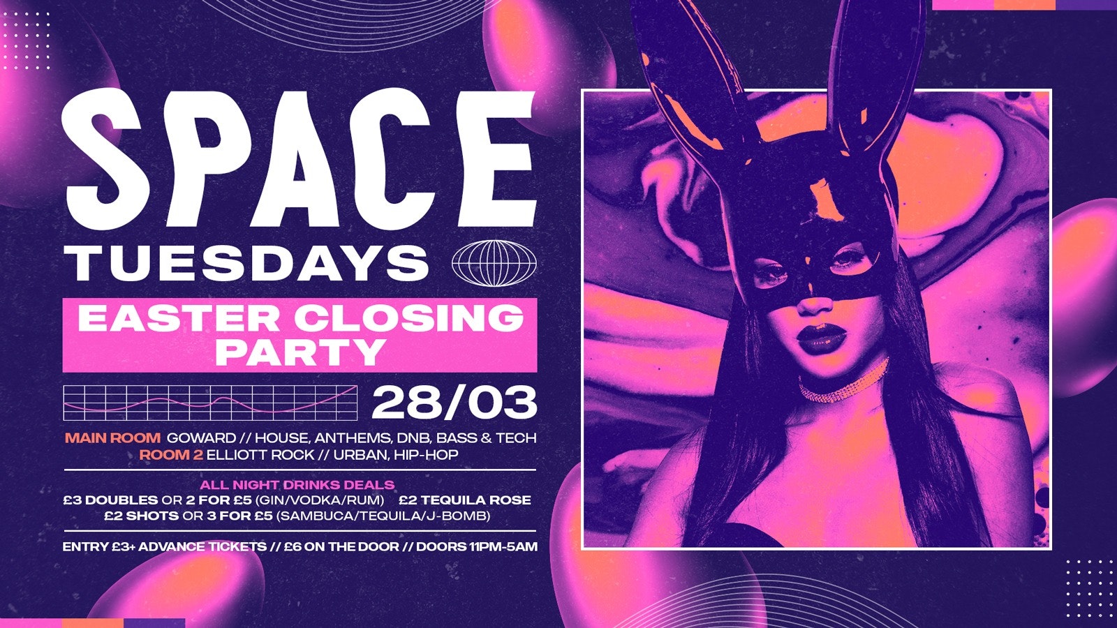 Space Tuesdays – Easter Closing Party – 28th March