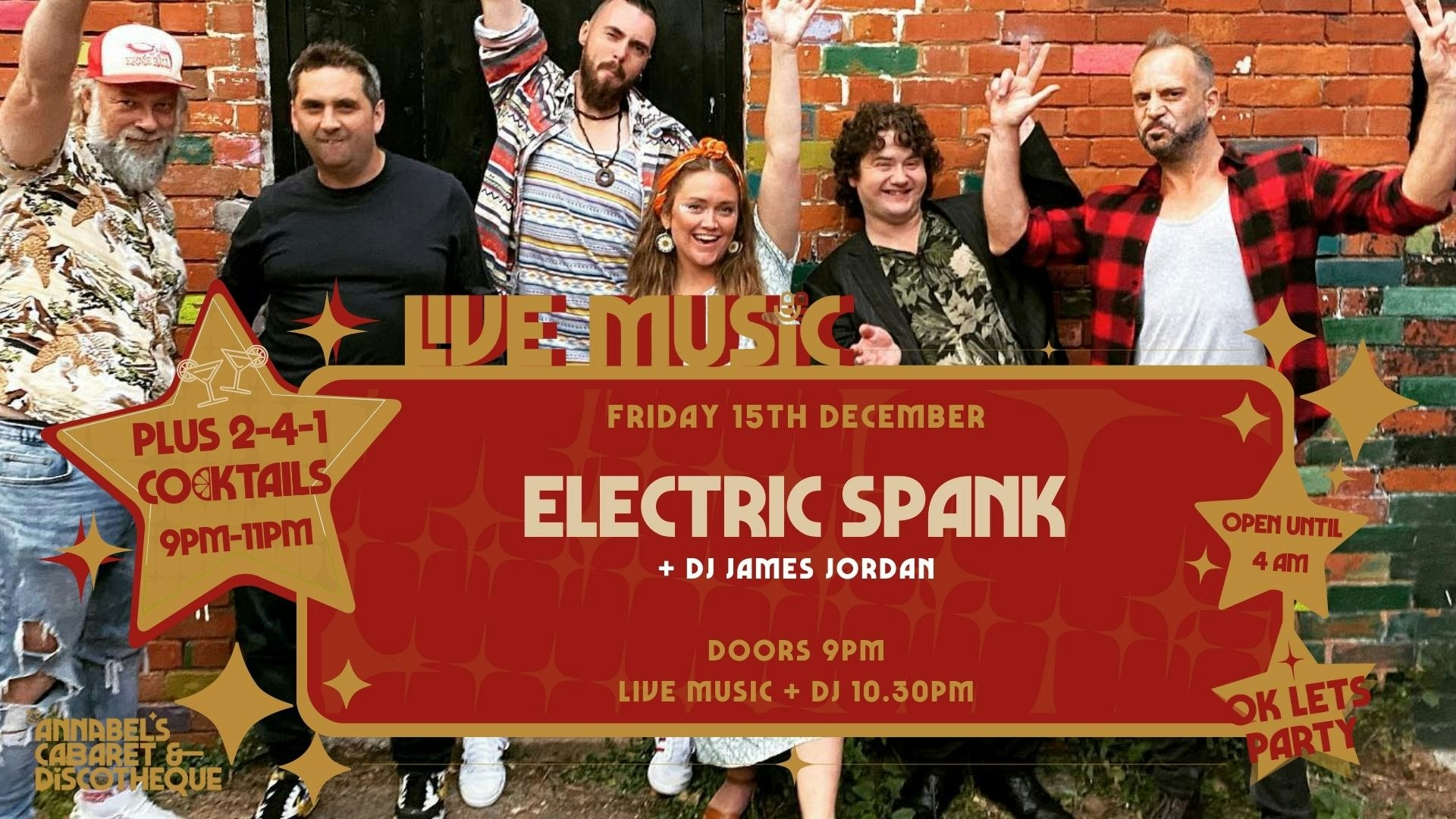 Live Music: ELECTRIC SPANK // Annabel’s Cabaret & Discotheque