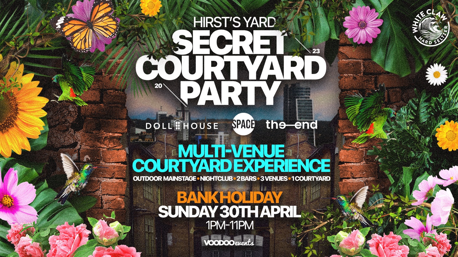 Secret Courtyard party – 30th April – Sign up for Pre Sale Tickets here,