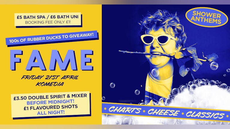 FAME // CHART, CHEESE, CLASSICS // SHOWER ANTHEMS! // 400 SPACES ON THE DOOR!!