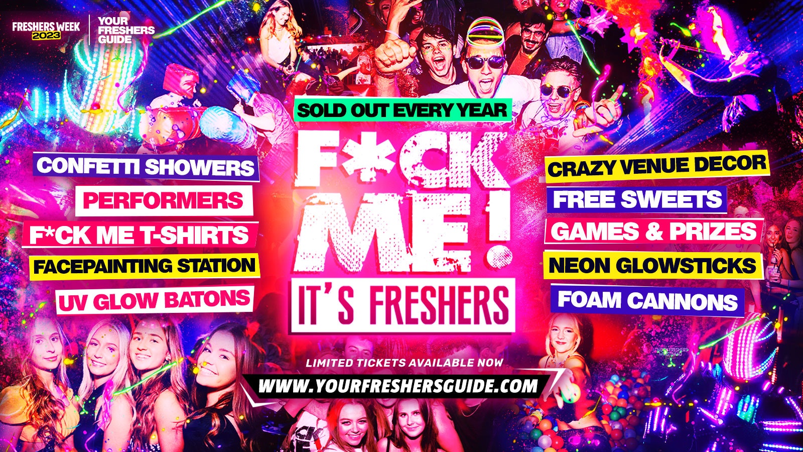 F*CK ME It’s Freshers 🎉 | The UK’s CRAZIEST Freshers Tour 💦 – ⬇️ SELECT YOUR CITY BELOW ⬇️