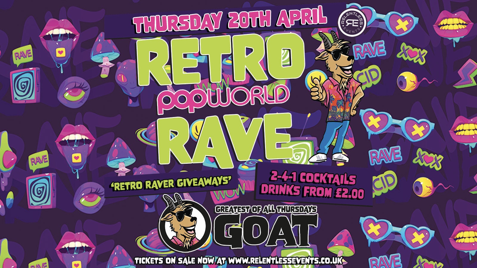 GOAT ‘RETRO RAVE’ at Popworld Birmingham