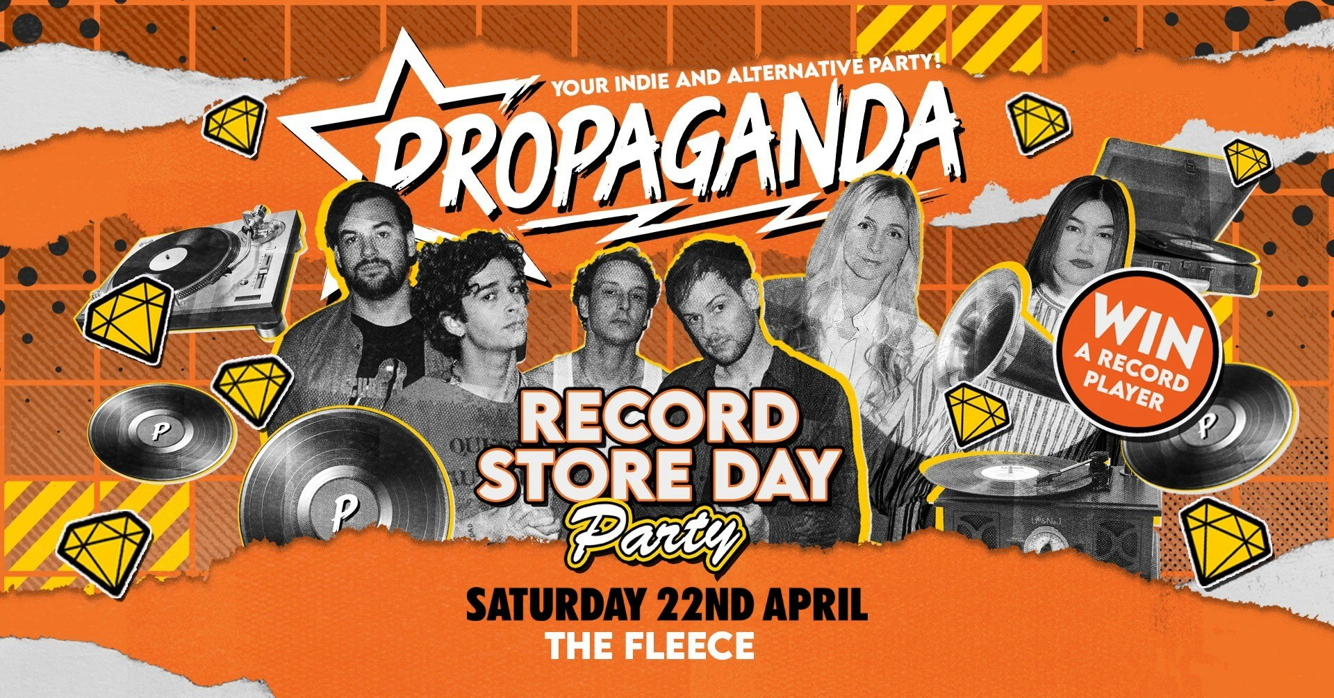 Propaganda Bristol – Record Store Day – Win A Record Player!