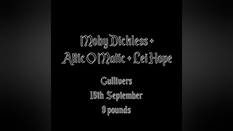 Sabotage Presents: Moby Dickless + Attic O Matic + Lei Hope 
