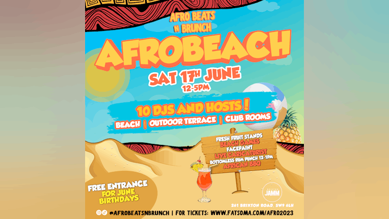 AfroBeach 2023: The Beach Comes To Brixton  🏖️  