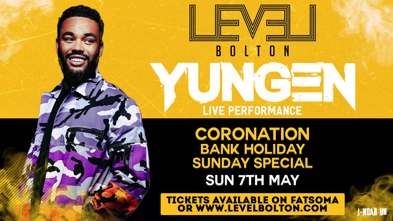 YUNGEN – Live Stage Show – Bank Holiday Sunday 7th May – 11pm – 5am