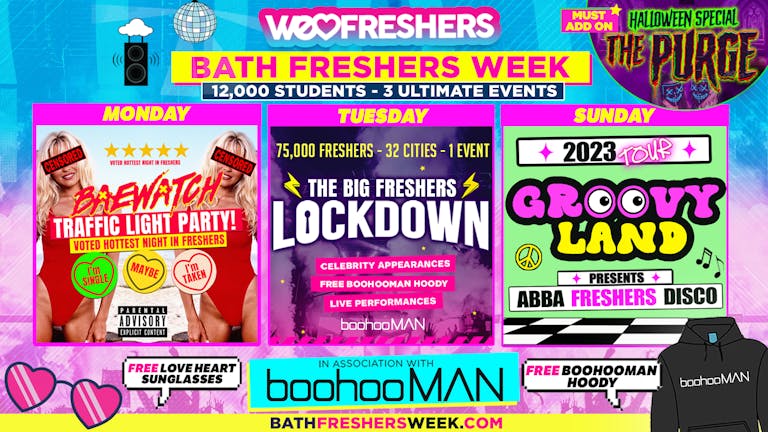 WE LOVE BATH ⚡ FRESHERS WEEK⚡ 🎉 ☮️  In Association With BoohooMAN! 2023 🚨 EXAM FLASH SALE 20% OFF - Limited Time only 🚨 