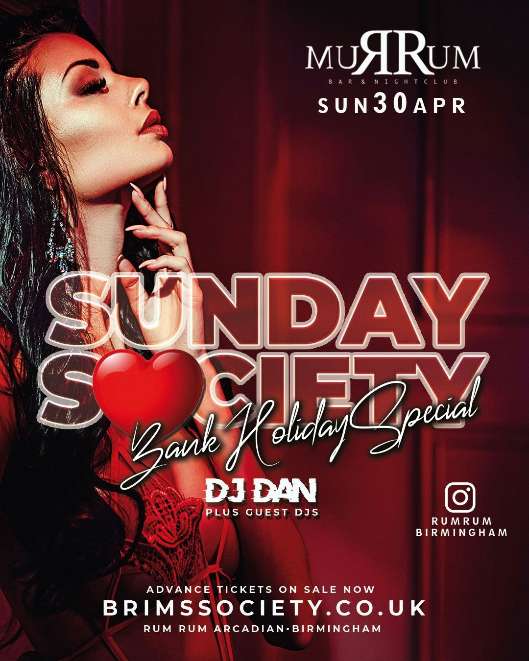 SUNDAY SOCIETY BANK HOL SPECIAL ** Drinks Offers ** £1 Entry + a FREE Drink