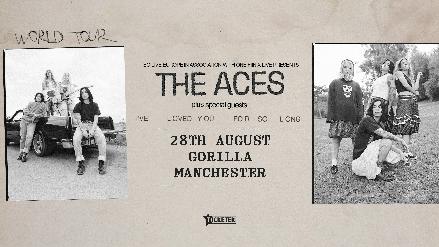 The Aces – Upgraded to Manchester Academy 2