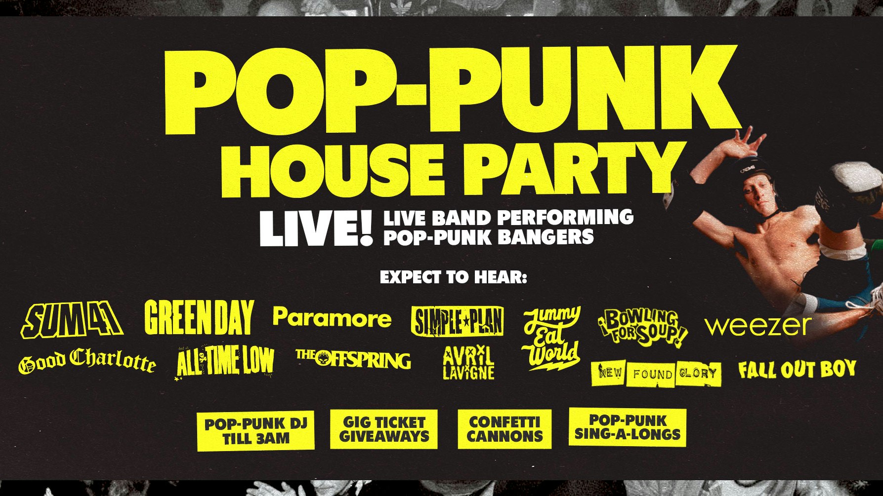 POP PUNK HOUSE PARTY – BLINK 182 TICKET GIVEAWAY!