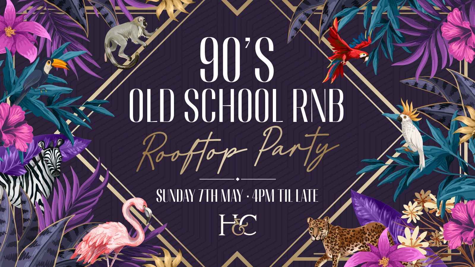 90’s OLD-SCHOOL RNB ROOFTOP PARTY – CORONATION BANK HOLIDAY SUNDAY [7TH MAY]