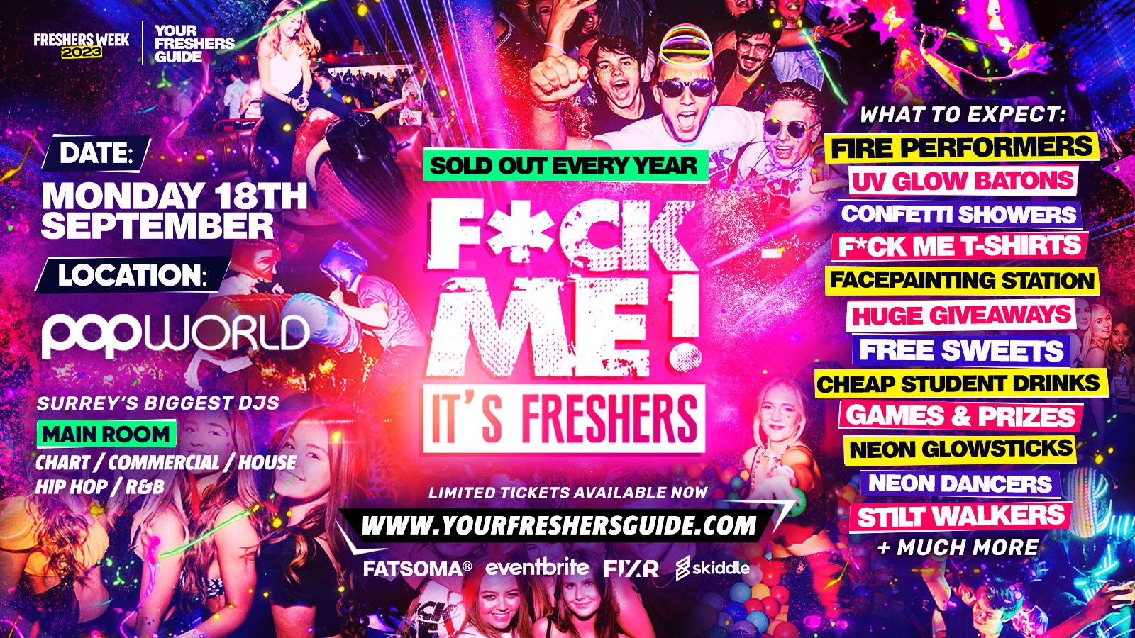 F*CK ME It’s Freshers – Surrey Freshers 2023
