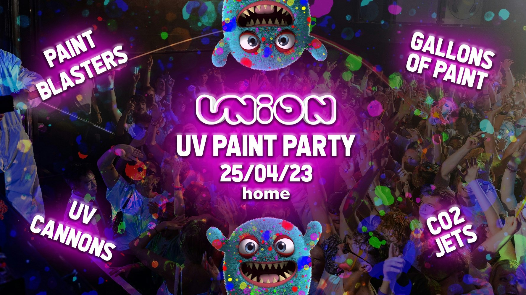UNION TUESDAY’S AT HOME | THE UV PAINT PARTY!