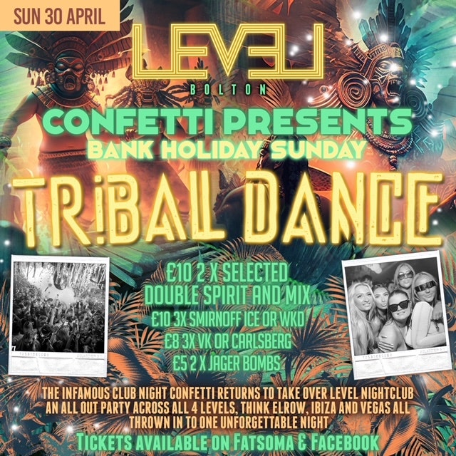 Bank Holiday Sunday Confetti – Tribal Dance