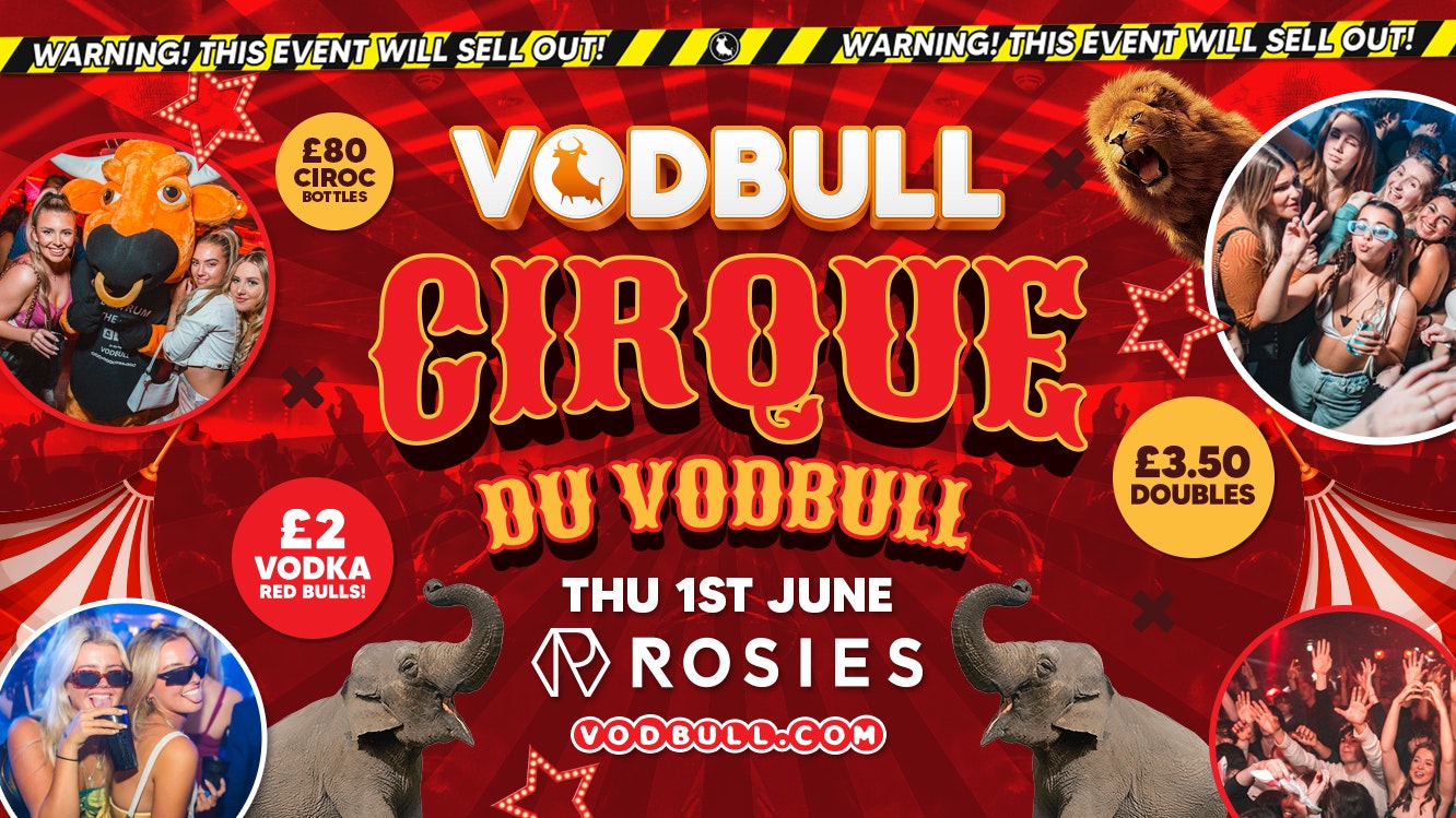 🧡[FINAL TIX!!]🎪CIRQUE DU VODBULL at ROSIES!!🎪 🧡 01/06 🧡