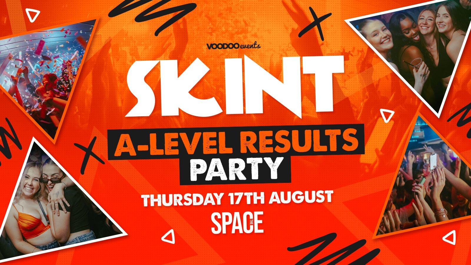 SOLD OUT – Skint Thursdays at Space – A Levels Results Party – 17th August – OPEN FROM 10PM – Pre Bar at Ten Bar from 7pm!!