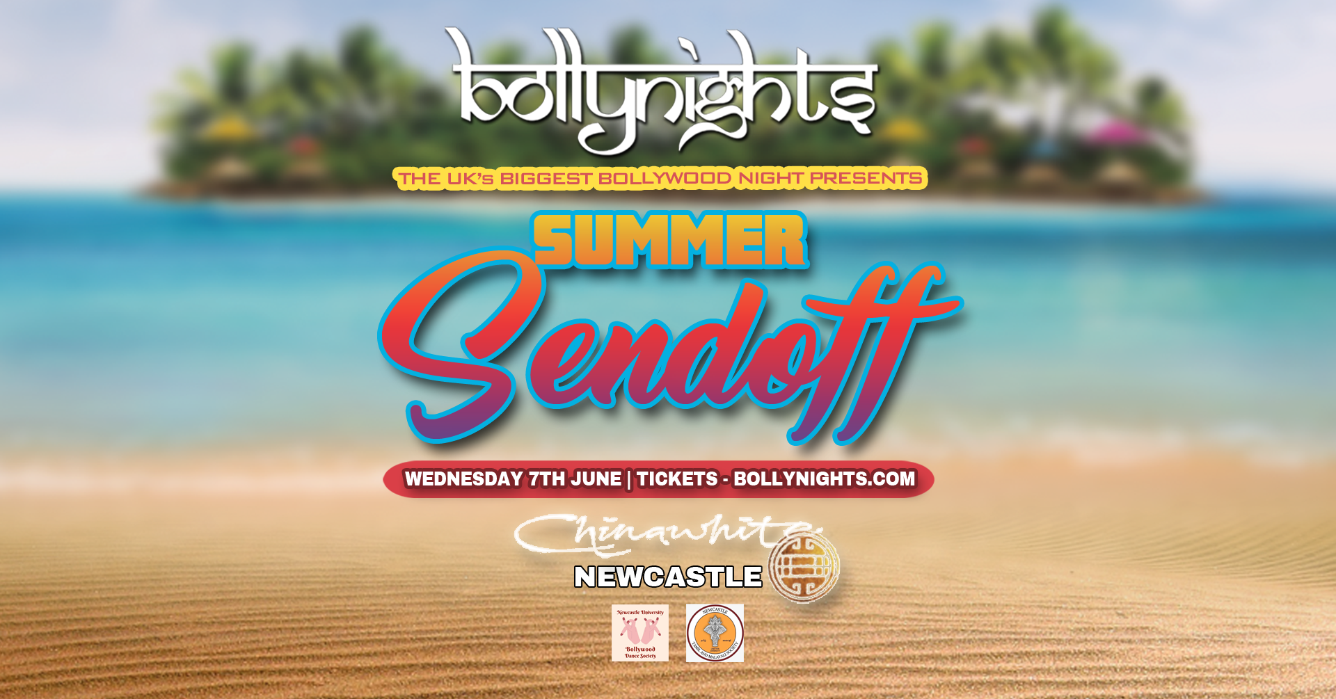 Bollynights Newcastle – SUMMER SENDOFF – Wednesday 7th June | Chinawhite