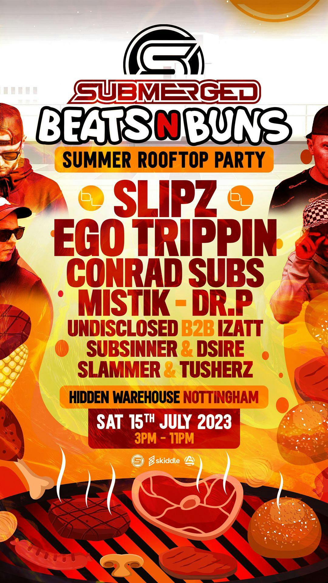 Submerged Presents Beats & Buns Rooftop Party