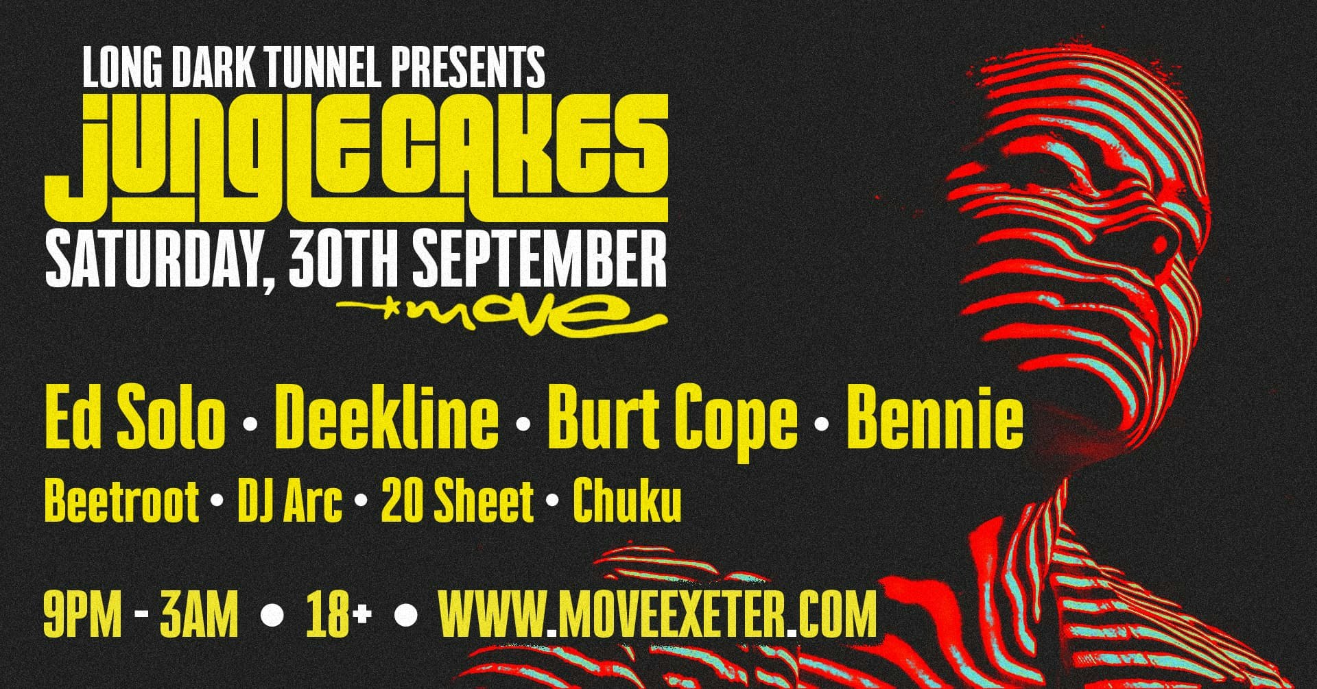 JUNGLE CAKES ED SOLO DEEKLINE BENNIE BURT COPE DNB EXETER