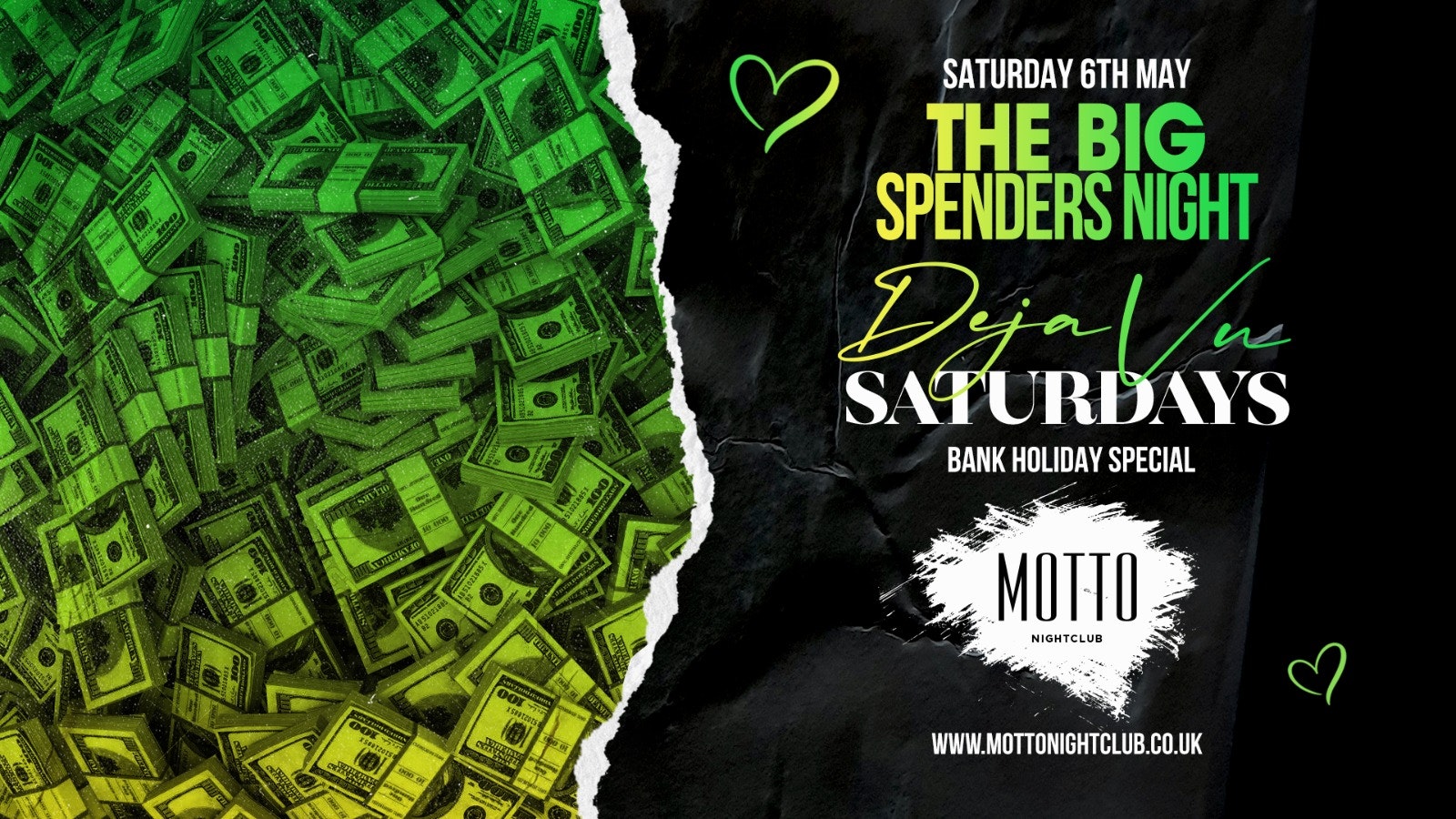 DEJA VU : BIG SPENDERS BANK HOLIDAY SPECIAL