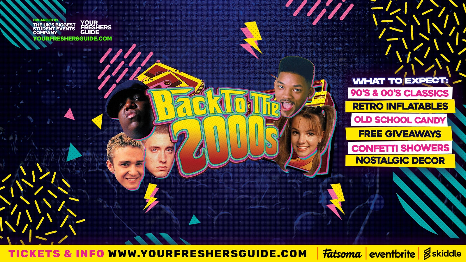 Back to the 90s & 00s – Freshers Throwback Party | Manchester Freshers 2023