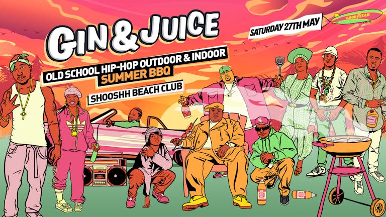Old School Hip-Hop Outdoor & Indoor Summer BBQ @ Shooshh Beach Club - Brighton 2023 ⚠️LAST 100 TICKETS⚠️