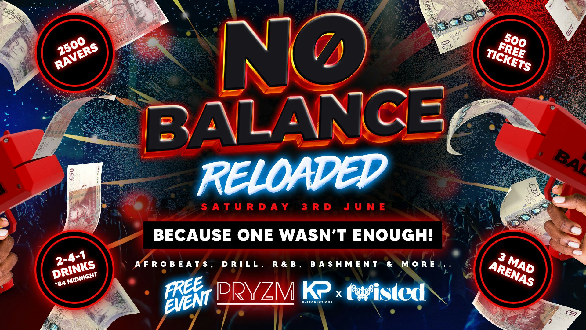 NO BALANCE RELOADED | Twisted x K Productions | FREE PARTY