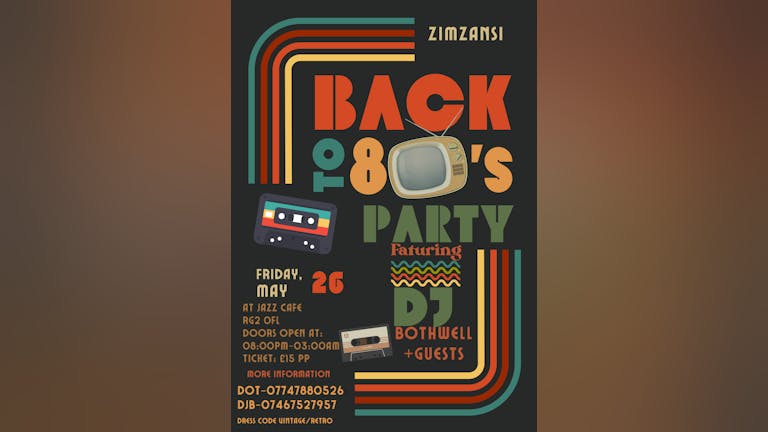 Back To The 80's Fancy Dress Party  Get Together