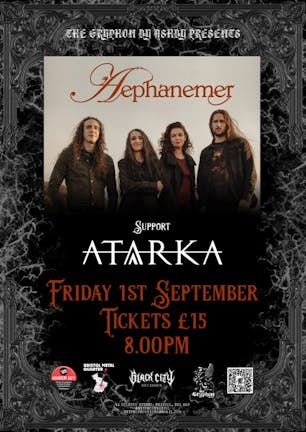 >SOLD OUT< AEPHANEMER, & ATARKA @ THE GRYPHON
