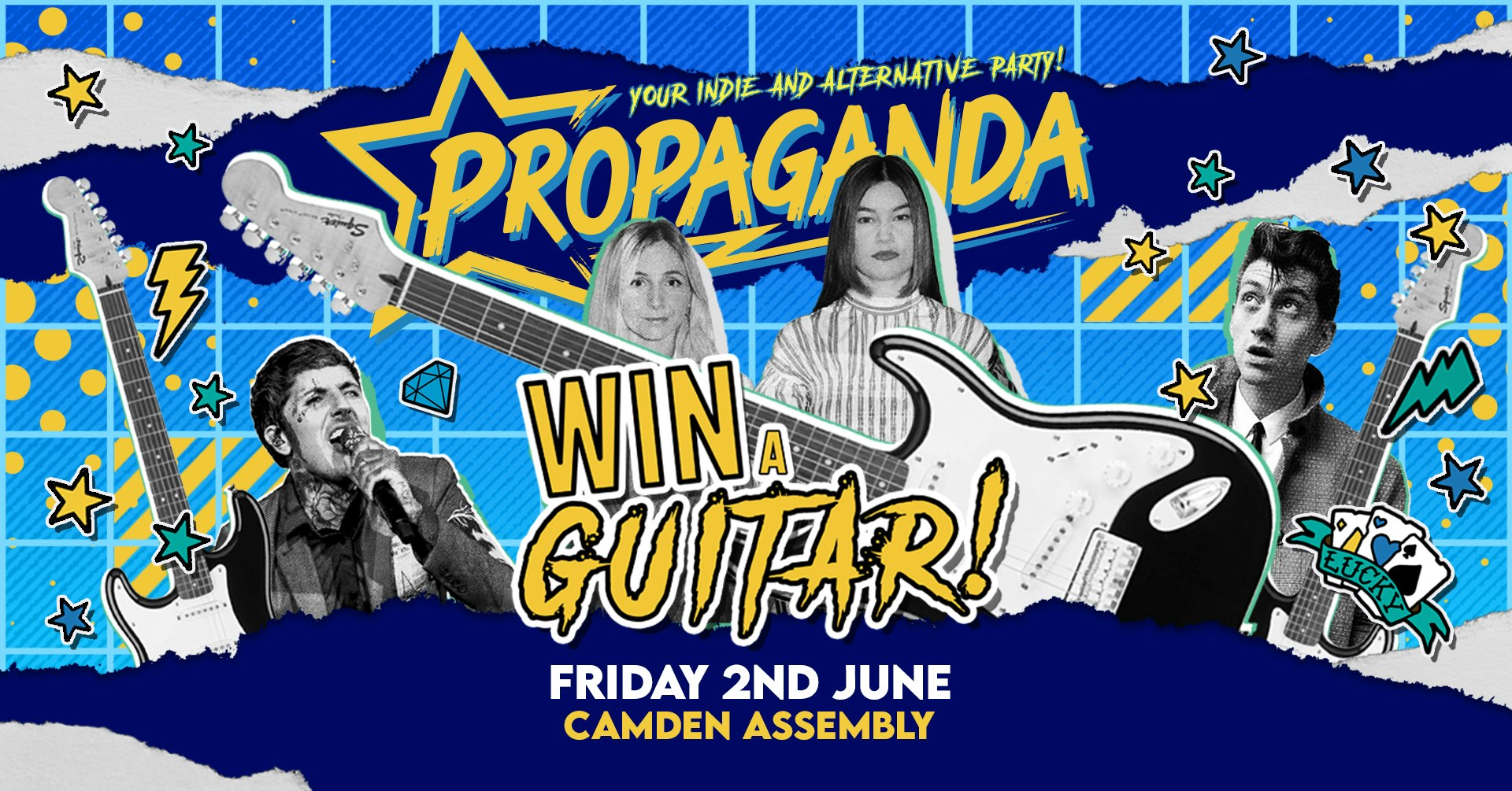 THIS FRIDAY – Propaganda London – Guitar Give-away Competition!