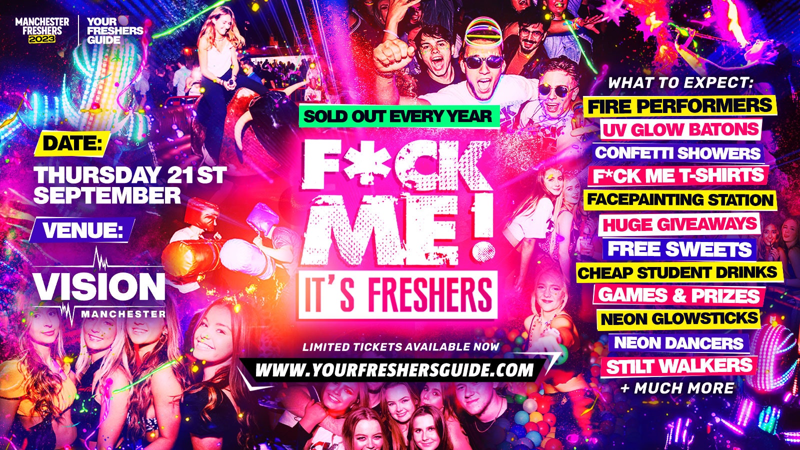 F*CK ME It’s Freshers | Manchester Freshers 2023