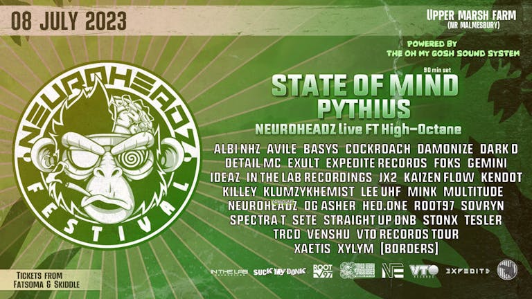 Neuroheadz Festival 2023 - STATE OF MIND / Pythius / TRCD / Sovryn + more