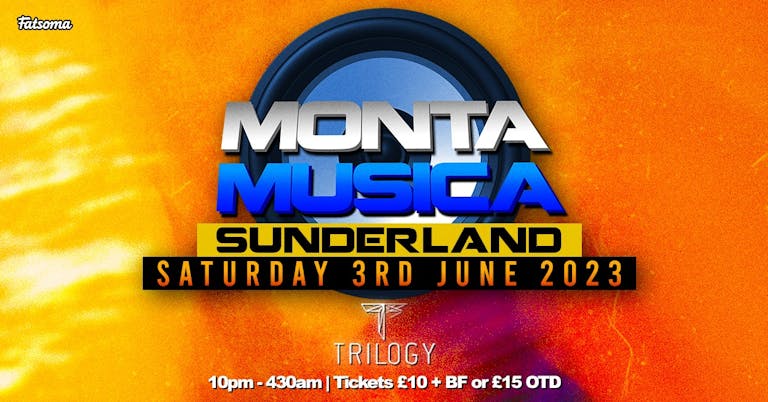 Monta Musica Sunderland June 3rd