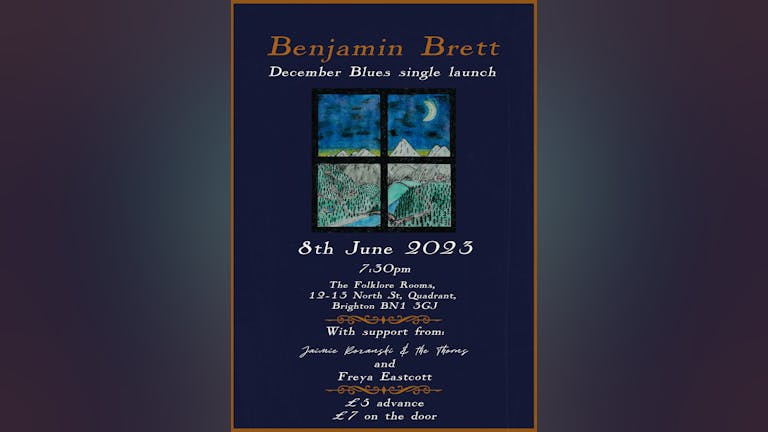 Benjamin Brett - December Blues single launch