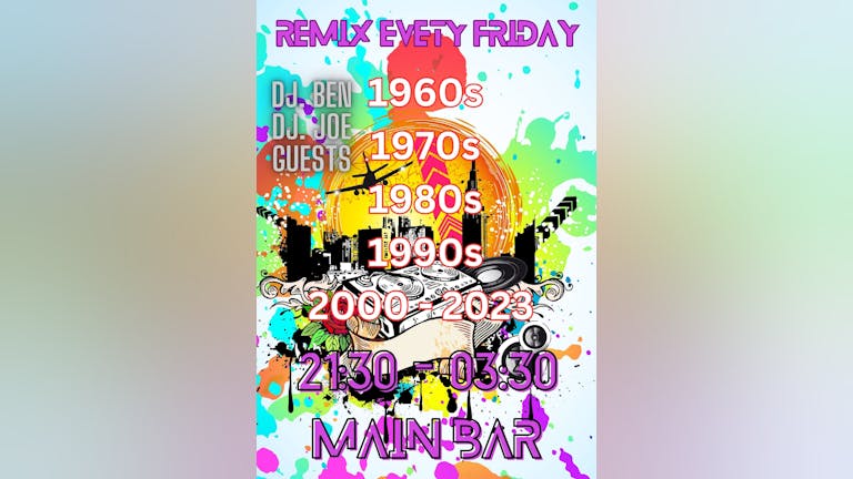 REMIX  The Best off 1960s - 2023  DJ BEN & JOE (FREE MAIN BAR)
