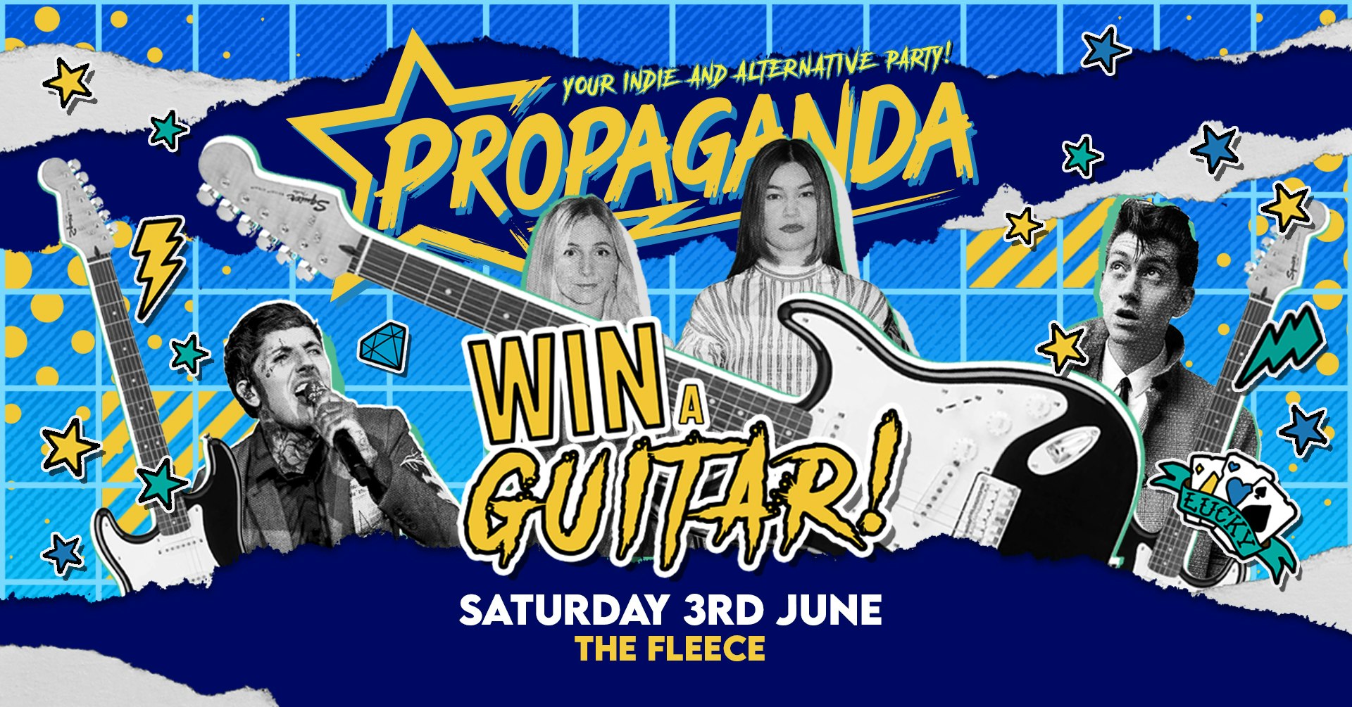 THIS SATURDAY – Propaganda Bristol – Guitar Giveaway Competition!