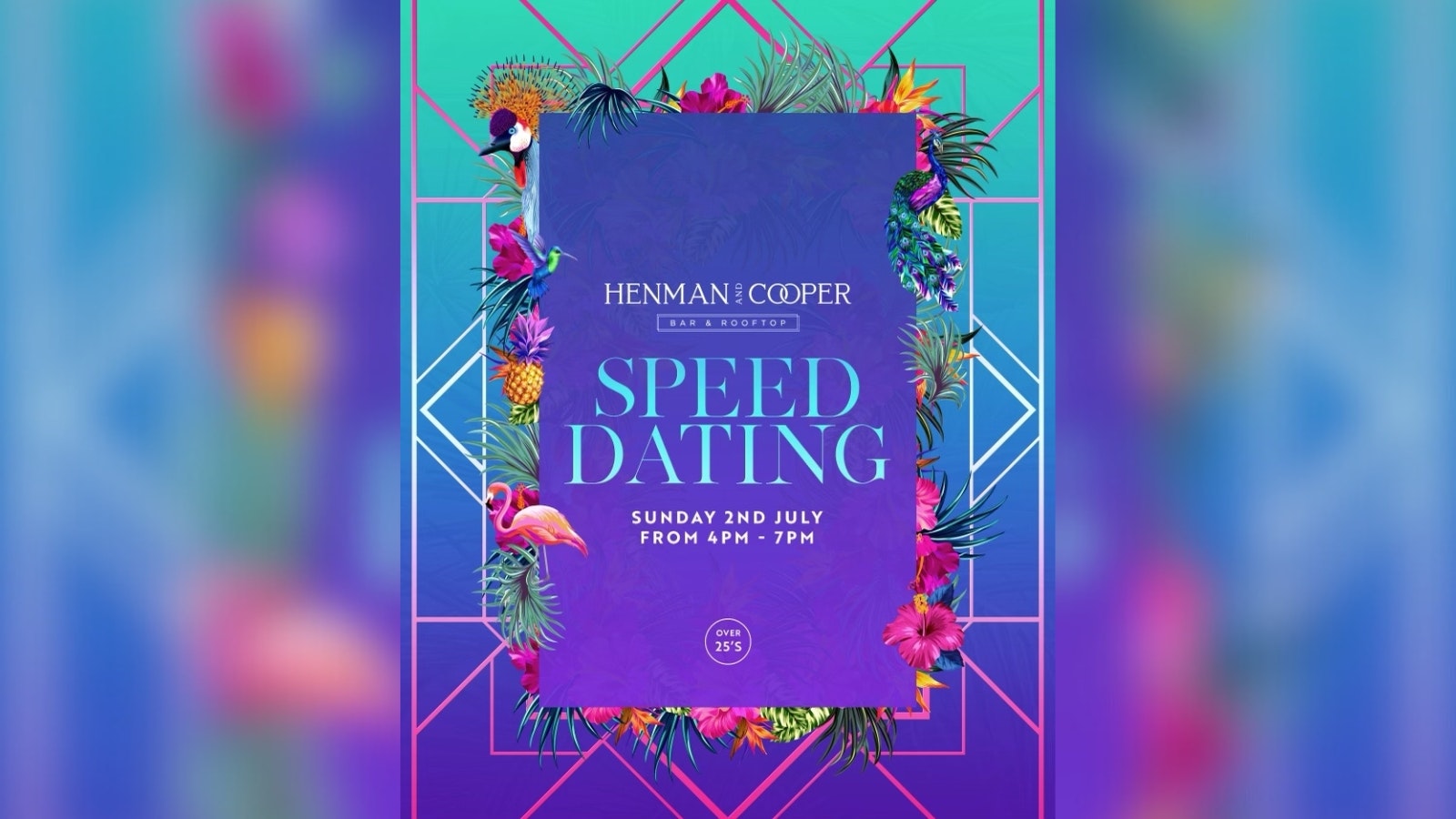 SPEED DATING at Henman & Cooper [SUNDAY – 2ND JULY]