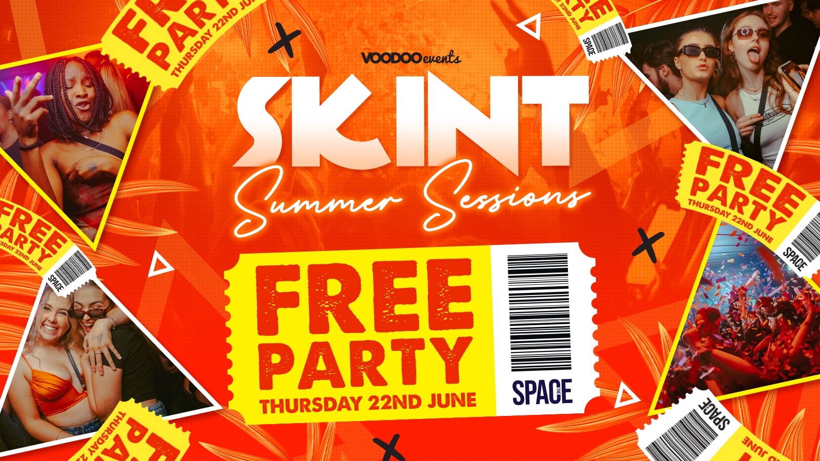 Skint Thursdays at Space Summer Sessions – 22nd June – Free Party