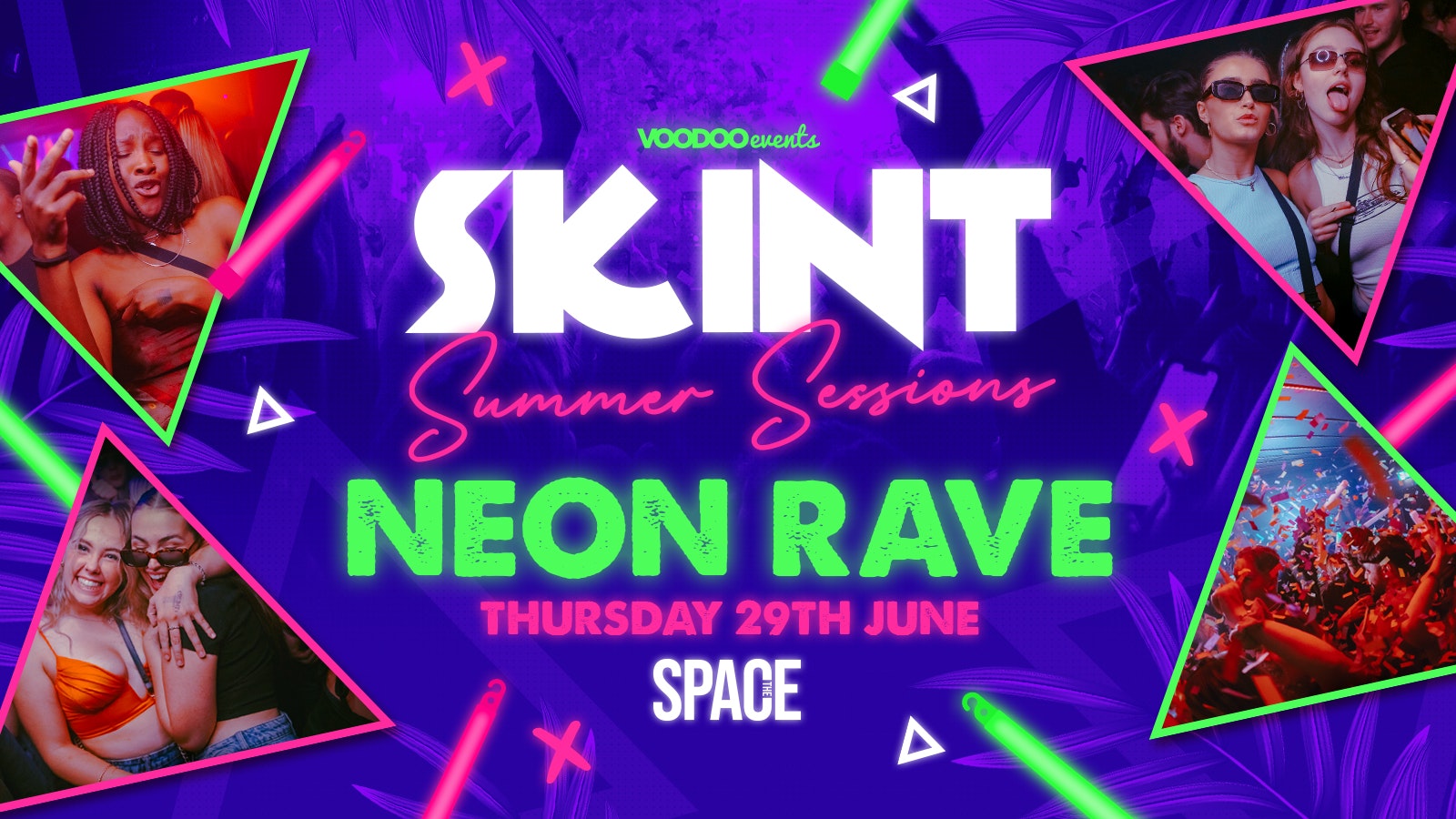 Skint Thursdays at Space Summer Sessions – 29th June – Neon Rave