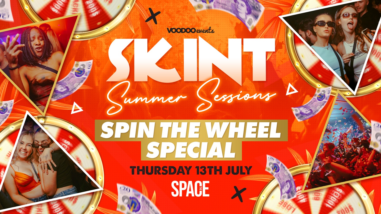 Skint Thursdays at Space Summer Sessions – 13th July – Spin The Wheel Special