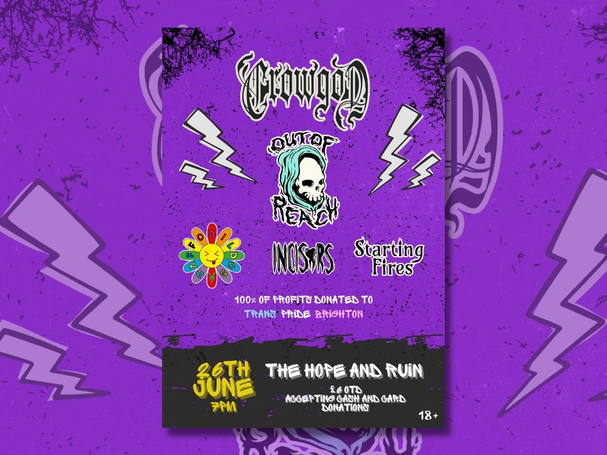 Crowgod + Out of Reach + Daffodildos + Incisors + Starting fires