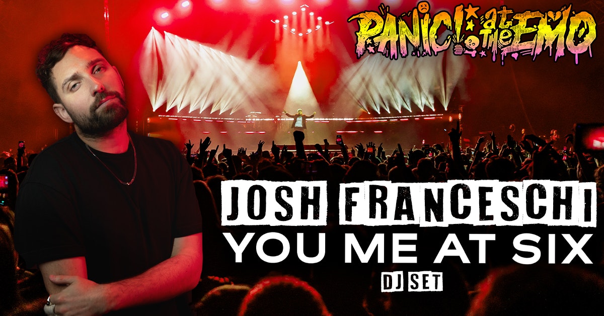 Panic At The Emo: Josh Franceschi DJ Set (You Me At Six) at MK11, Milton Keynes