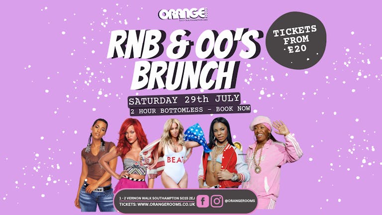 RnB & 00's Bottomless Brunch Saturday 29th July!🎤 