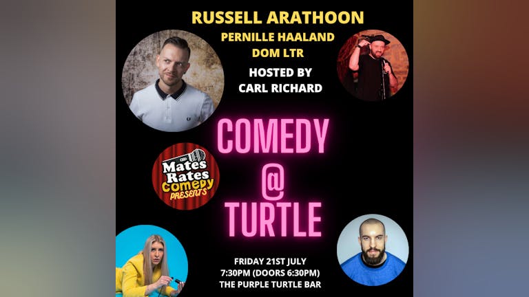 Comedy at Turtle with Headliner Russell Arathoon