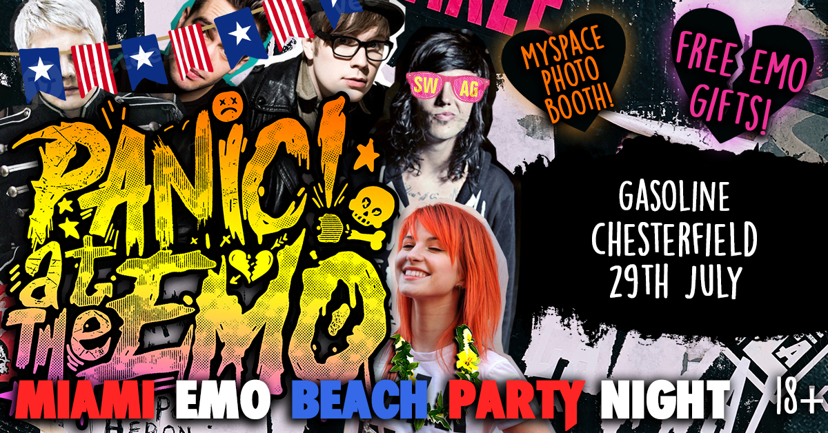 Panic At The Emo Clubnight: Miami Emo Beach Party at Gasoline, Chesterfield