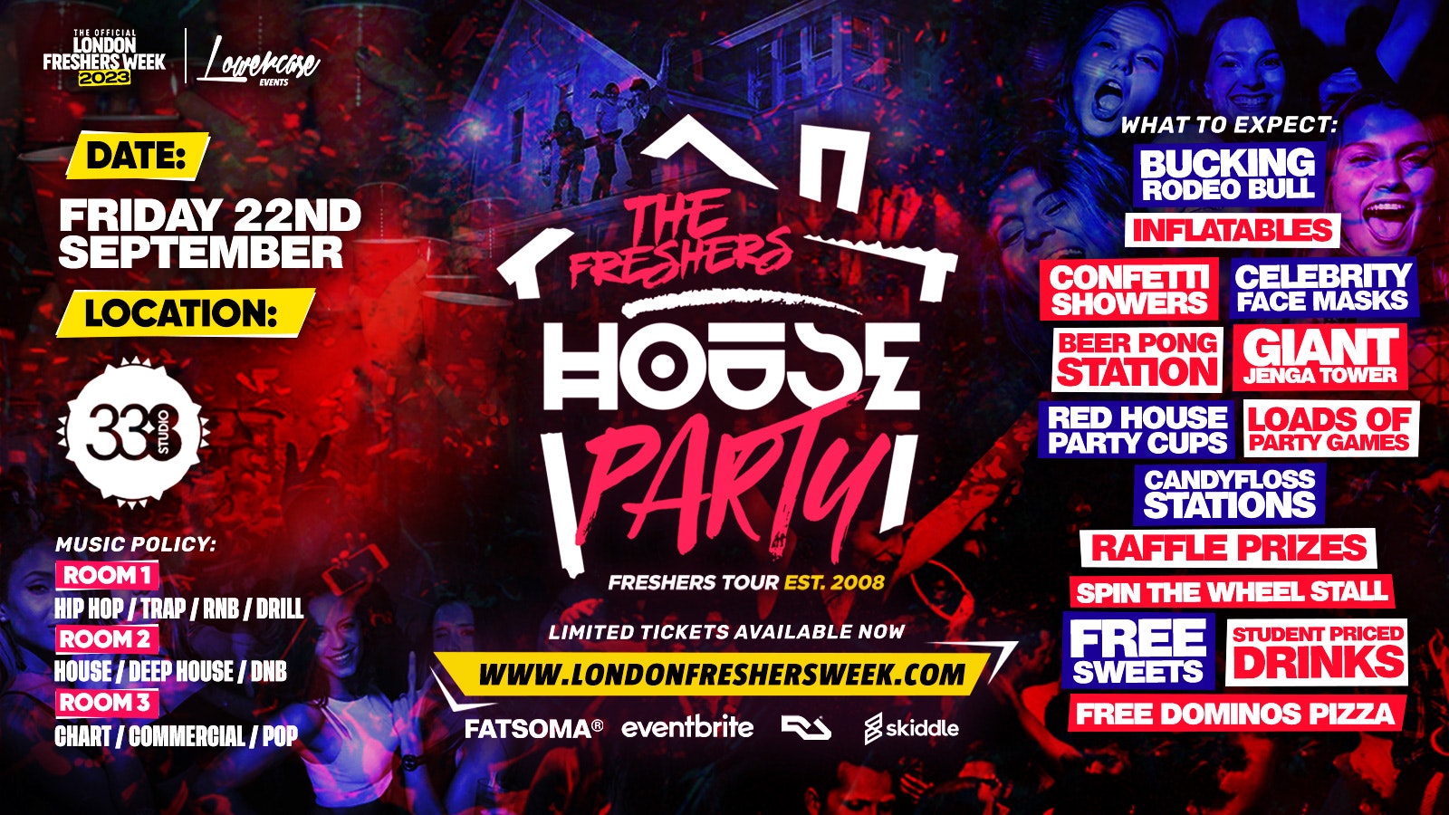 THE PROJECT X FRESHERS HOUSE PARTY @ STUDIO 338 LONDON! – LONDON FRESHERS WEEK 2023 [FRESHERS WEEK 1]