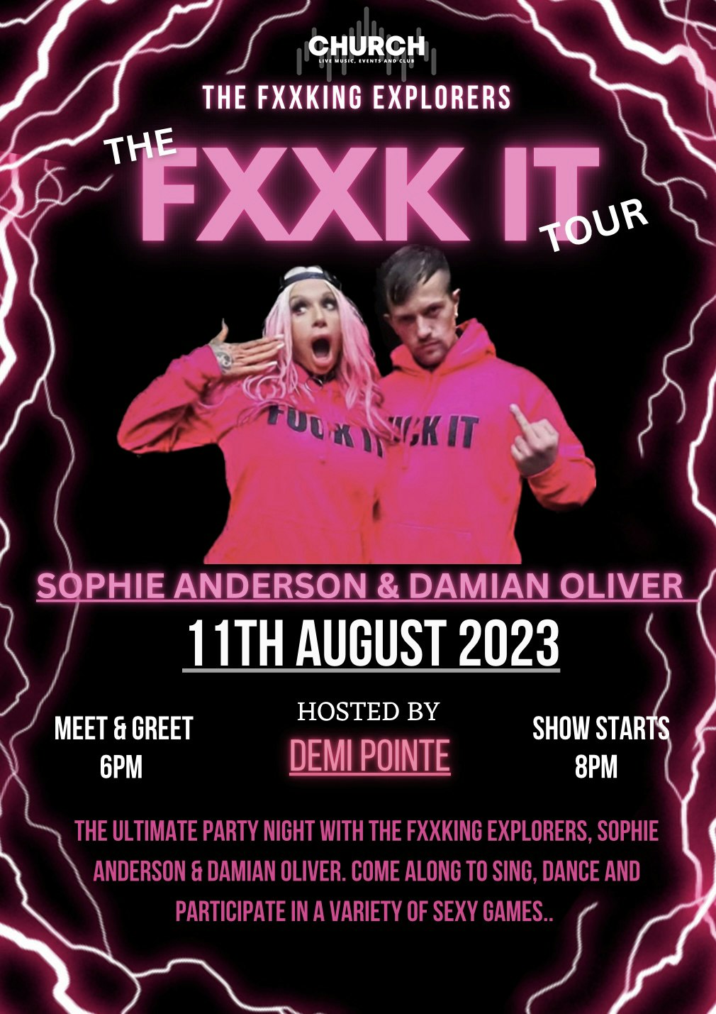 SOPHIE ANDERSON AND DAMIEN OLIVER – The FXXK IT Tour Live At Church