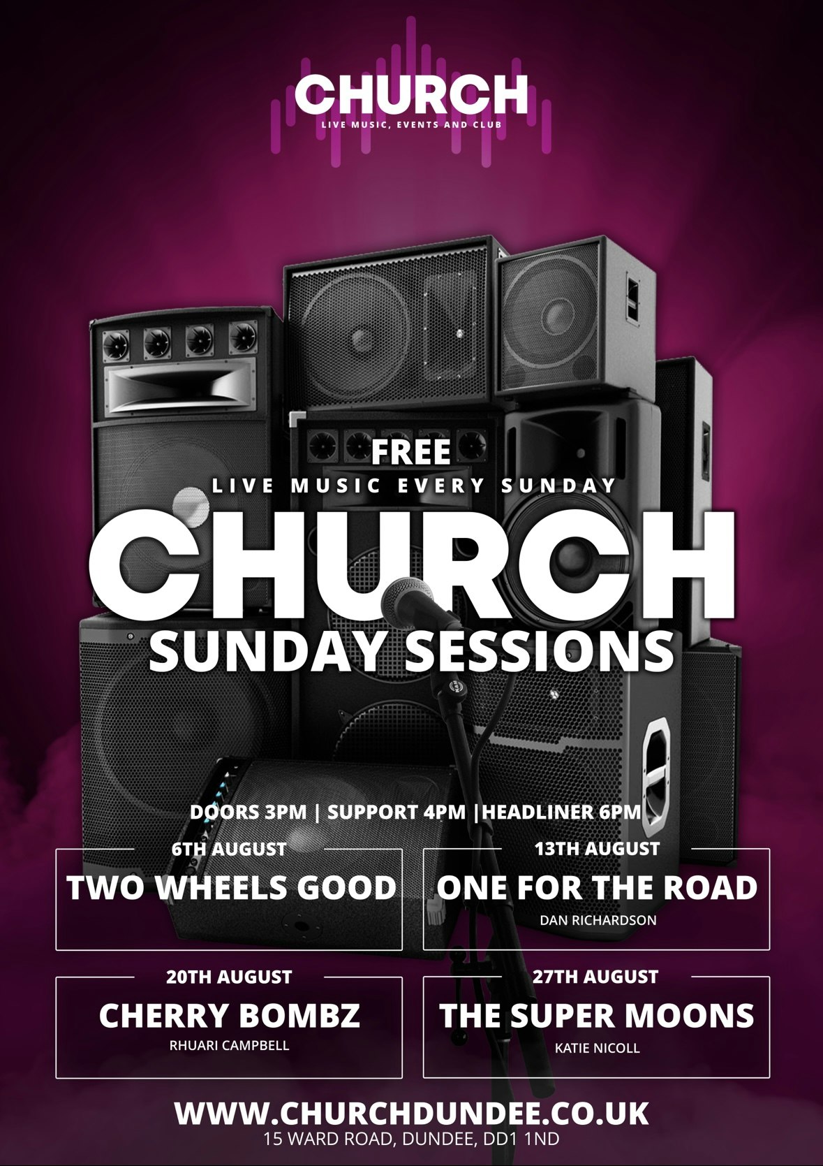 SUNDAY SESSIONS – Two Wheels Good Live